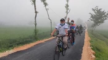 . Jalan Tembus Dua Desa Karya TMMD 110 Bojonegoro, Cocok Untuk Bersepeda